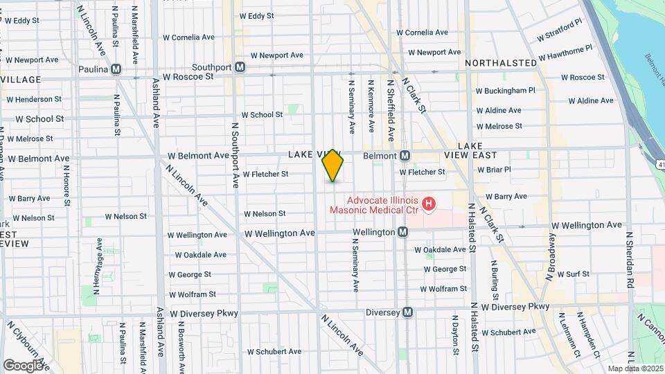 1134 W Barry Ave Map and Location Details