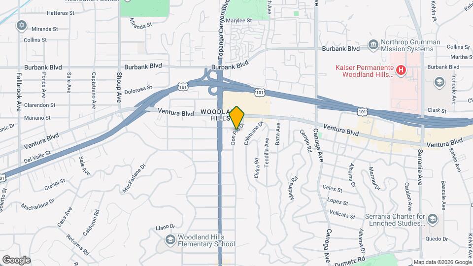 5342 Don Pio Dr Map and Location Details