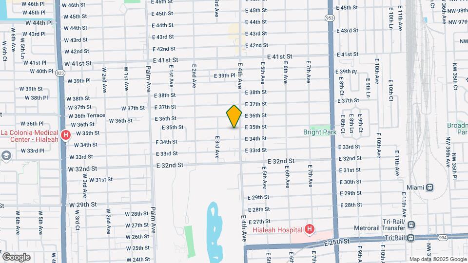 380 E 35th St Map and Location Details