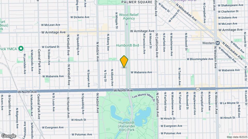 1724 N Humboldt Blvd, Unit 108 Map and Location Details