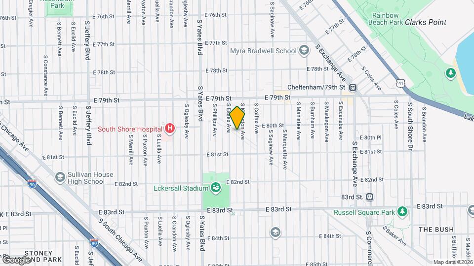 8028 S Kingston Ave Map and Location Details