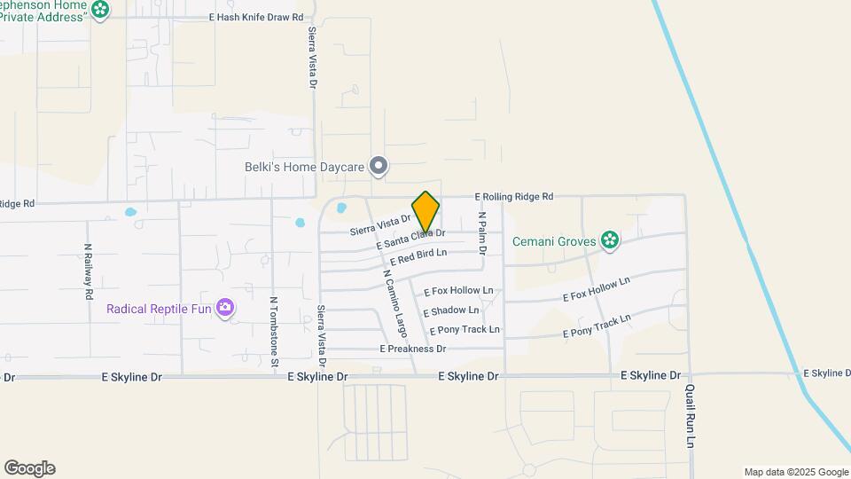 5541 E Santa Clara Dr Mapa y Detalles de la Ubicación