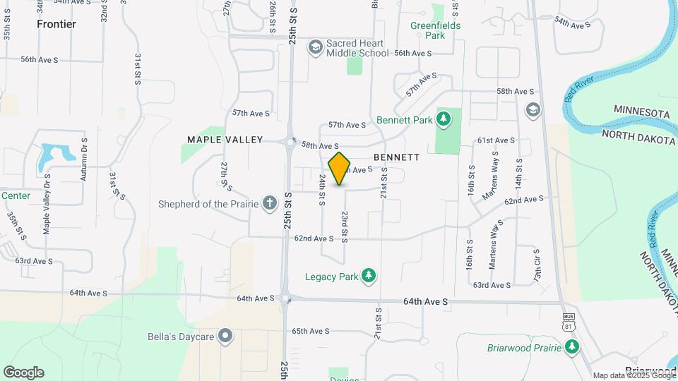 6013 23rd St S Map and Location Details