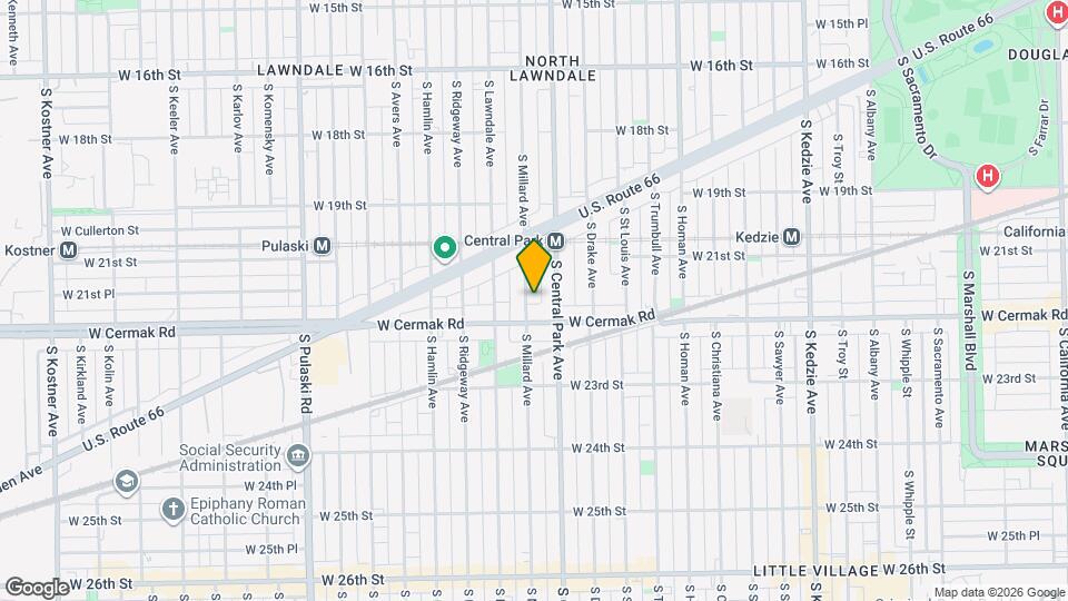 2159 S Millard Ave Map and Location Details
