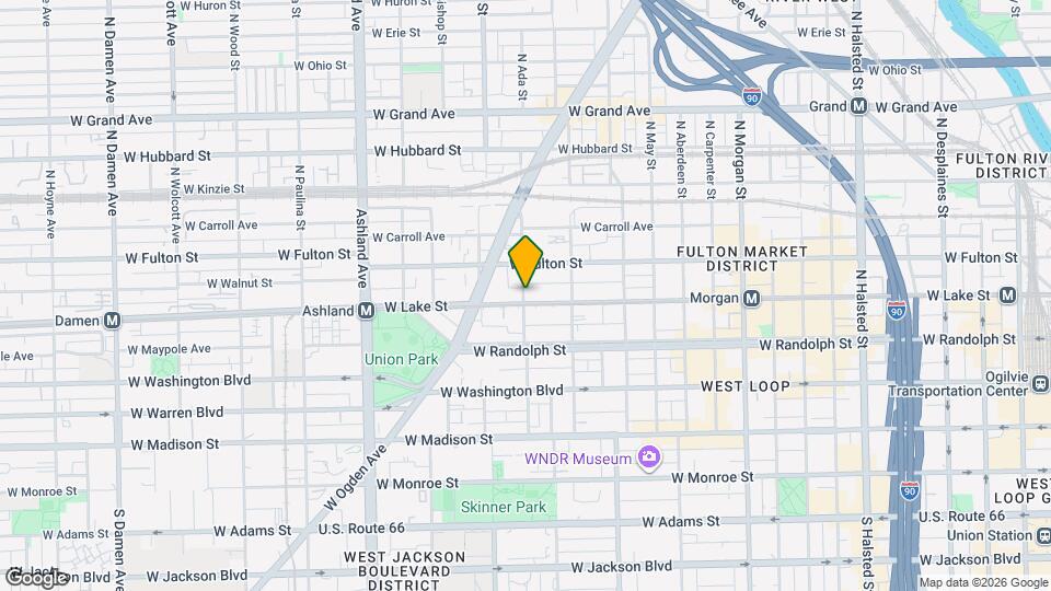 205 N Ada St Map and Location Details