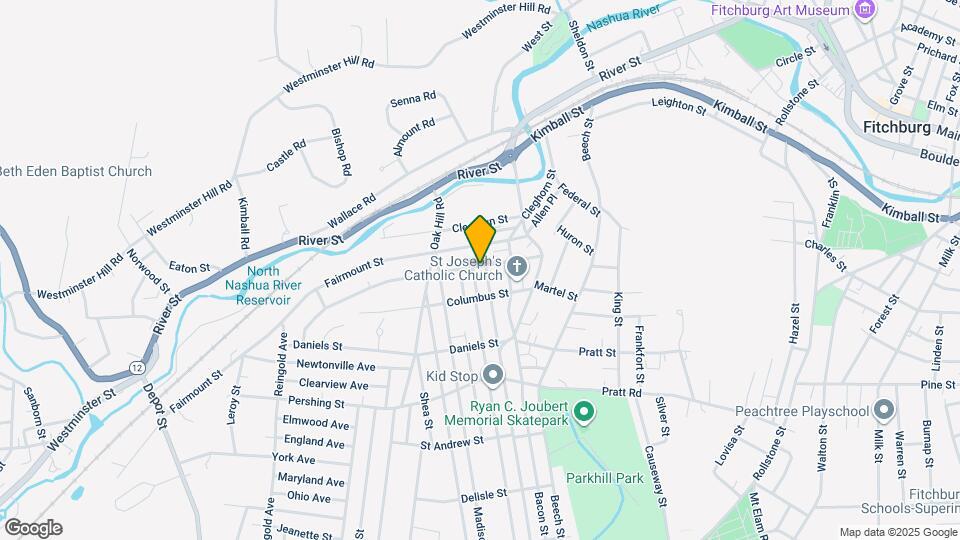 54 Clarendon St Map and Location Details