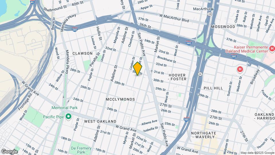 2916 Filbert St Map and Location Details