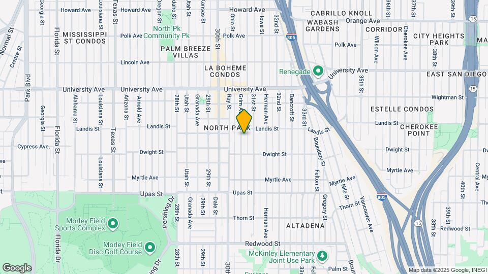 3667 Grim Ave Map and Location Details