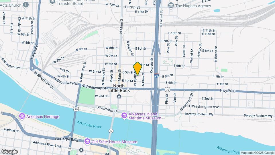 400 N Magnolia St Map and Location Details