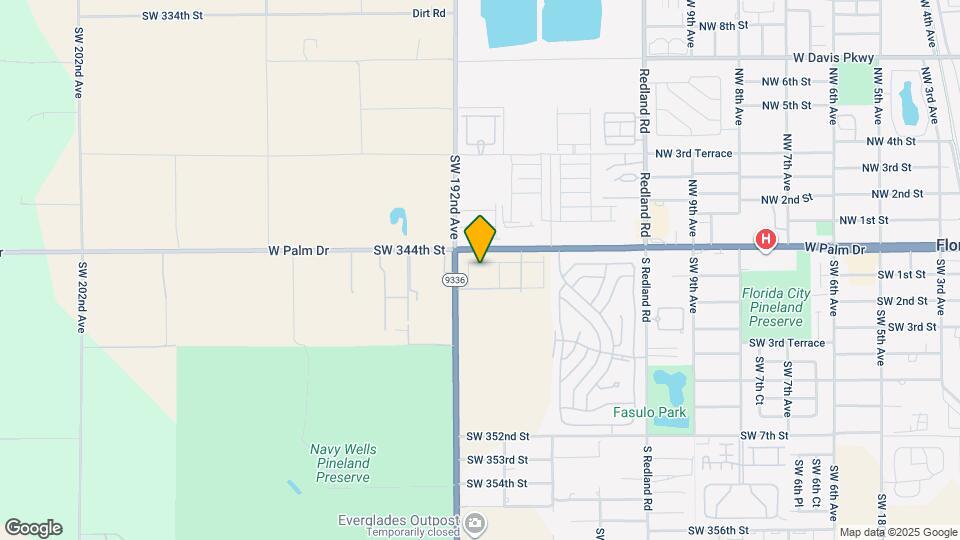 34468 SW 191st Ct Map and Location Details