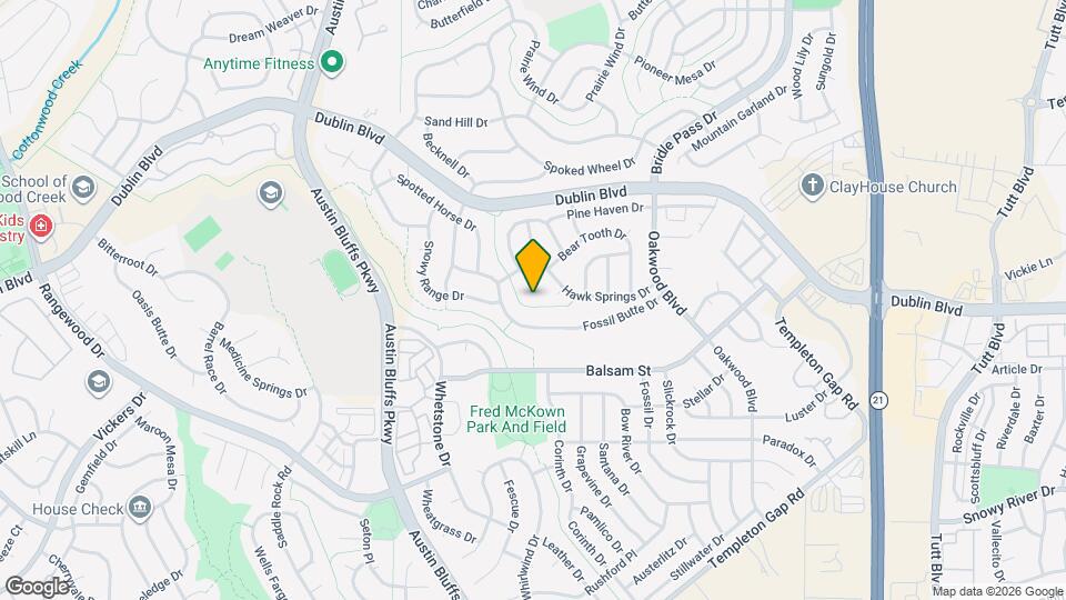 6724 Lost Springs Dr Map and Location Details