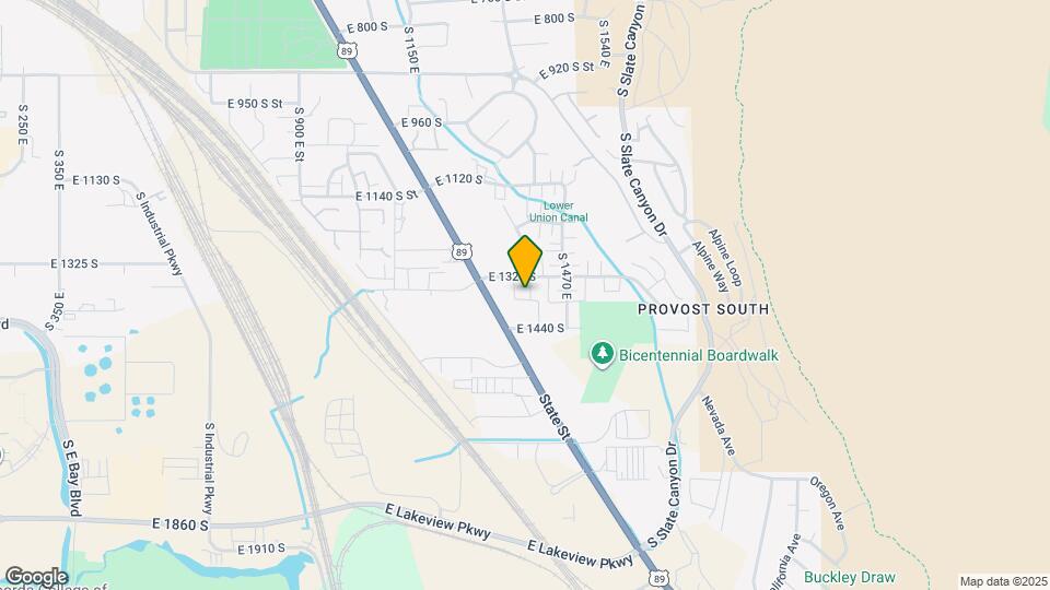 1356 S 1400 E Map and Location Details