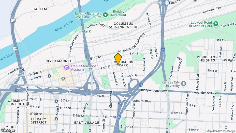 504 Harrison St, Unit 1 Map and Location Details