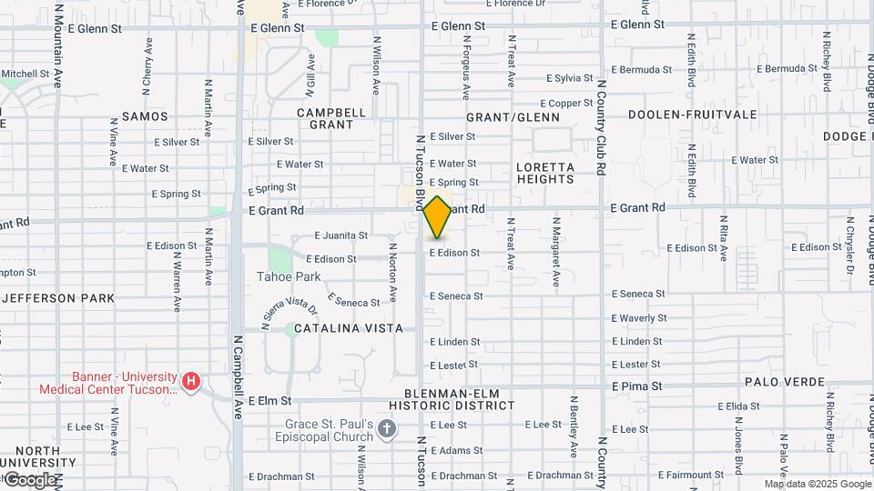 2529 E Edison St Map and Location Details