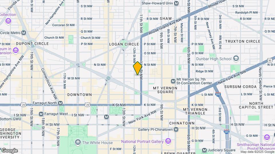 1107 1/2 M St NW Map and Location Details