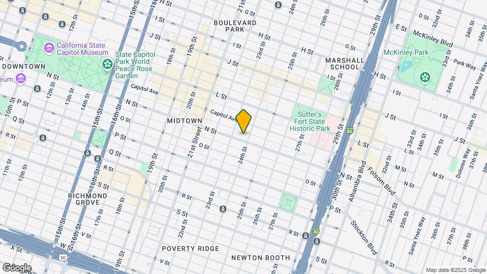 2323 N St Mapa y Detalles de la Ubicación