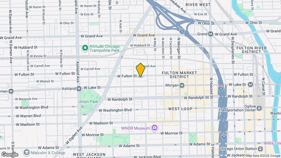 1225 W Fulton Market Map and Location Details