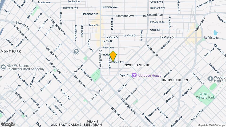 5714 Lindell Ave Map and Location Details