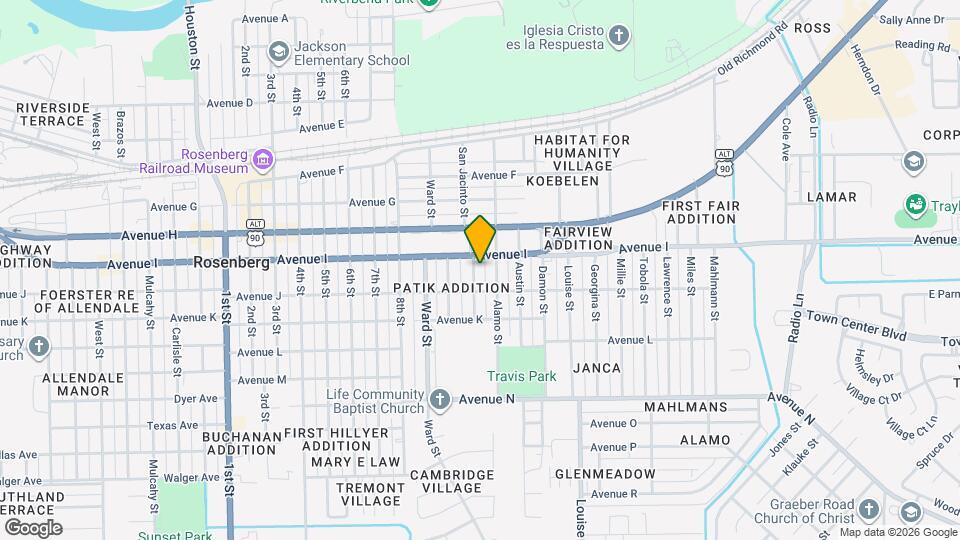 1113 San Jacinto St Map and Location Details