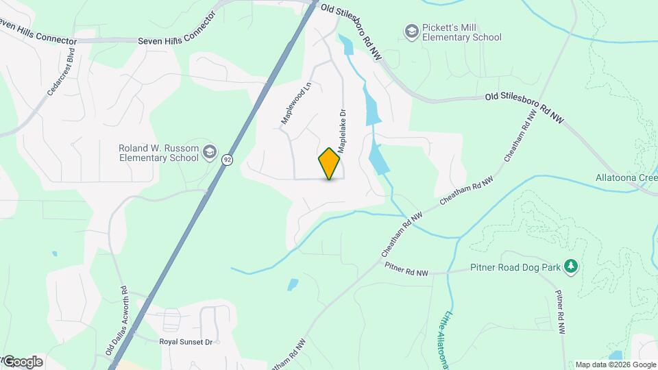 304 Maplelake Dr Map and Location Details