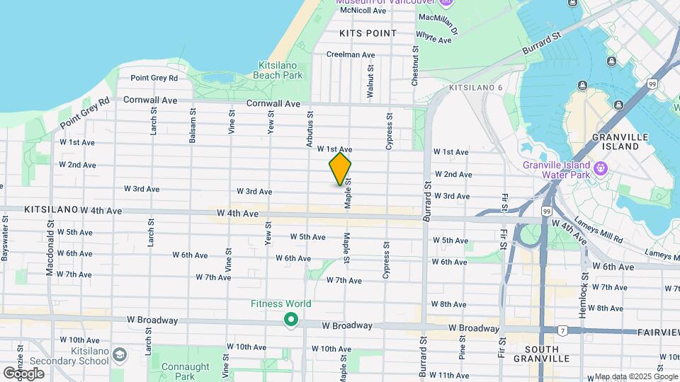2015 W 3rd Ave Map and Location Details