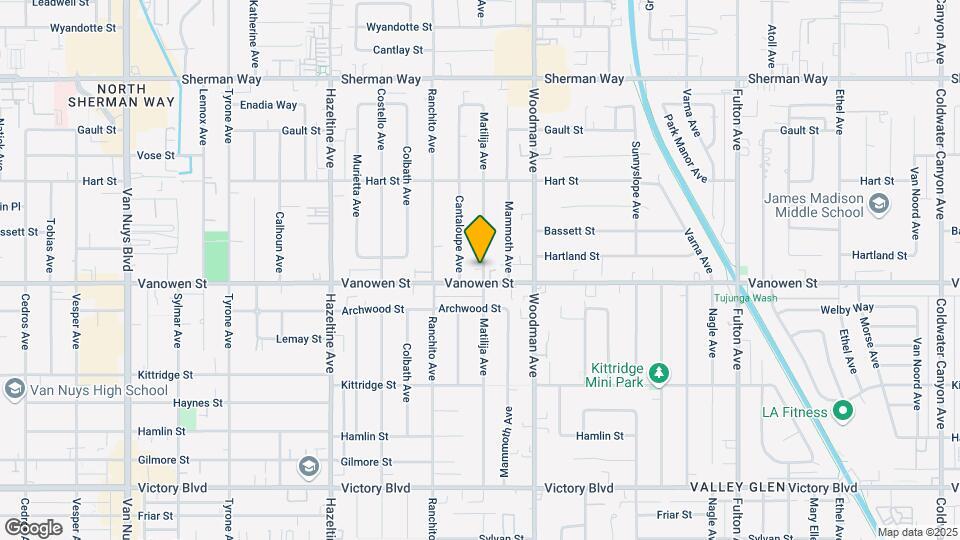 6803 Matilija Ave Mapa y Detalles de la Ubicación