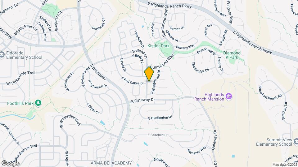 9814 Salford Ln Map and Location Details