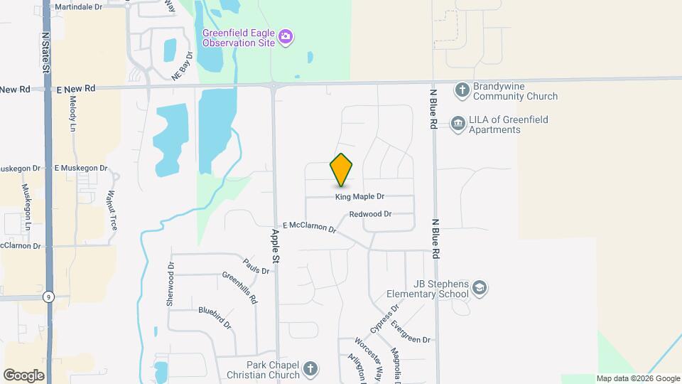 1180 King Maple Dr Mapa y Detalles de la Ubicación