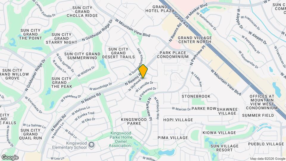 18139 N Skyhawk Dr Map and Location Details