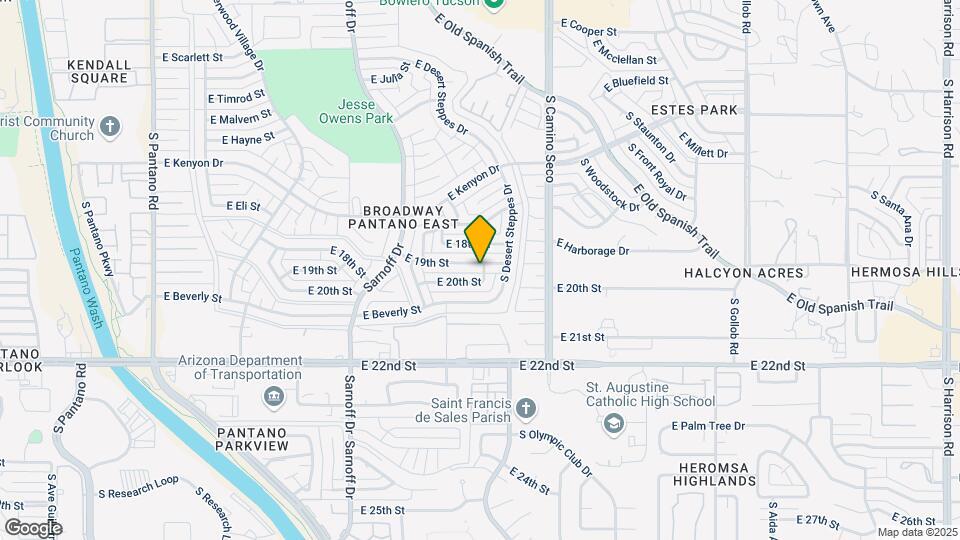 8542 E 19th St Map and Location Details