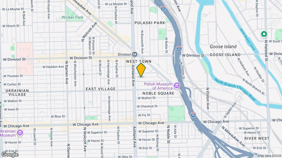 1534 W Cortez St, Unit 2 Mapa y Detalles de la Ubicación