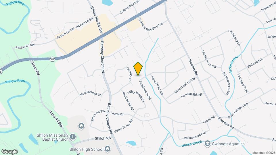 3975 Tanglewood Rd Map and Location Details