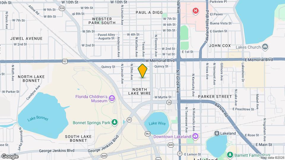 829 Texas Ave Map and Location Details