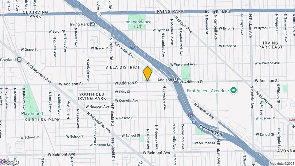 3757 W Addison St Map and Location Details