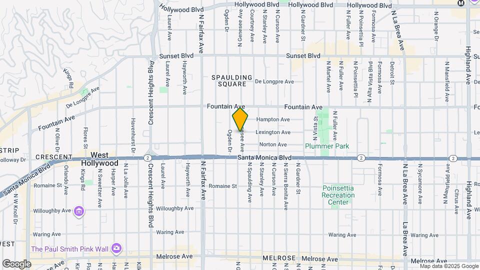 1155 N Genesee Ave Map and Location Details