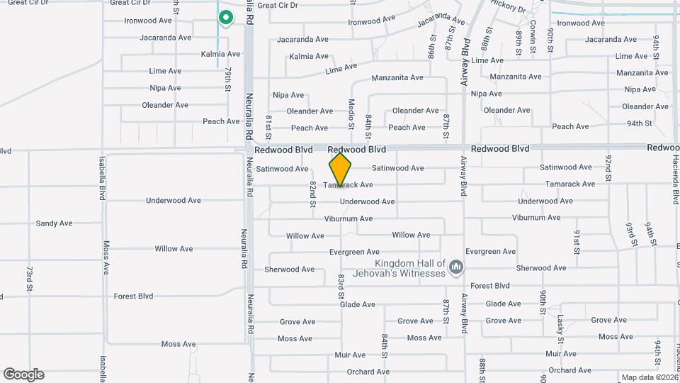 8312 Tamarack Ave Map and Location Details