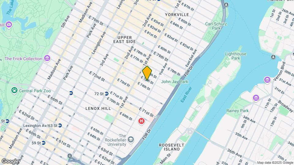 434 E 75th St Map and Location Details