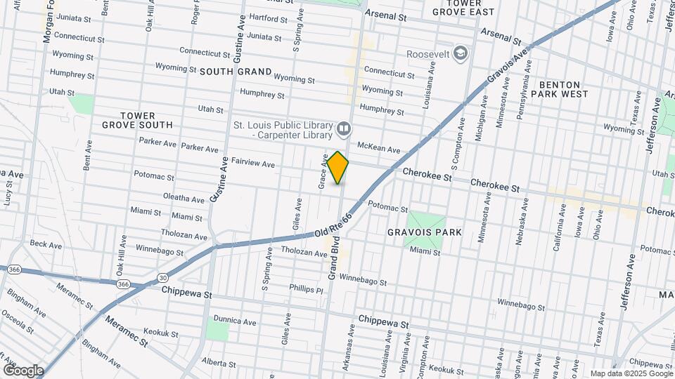 3465 S Grand Blvd Map and Location Details