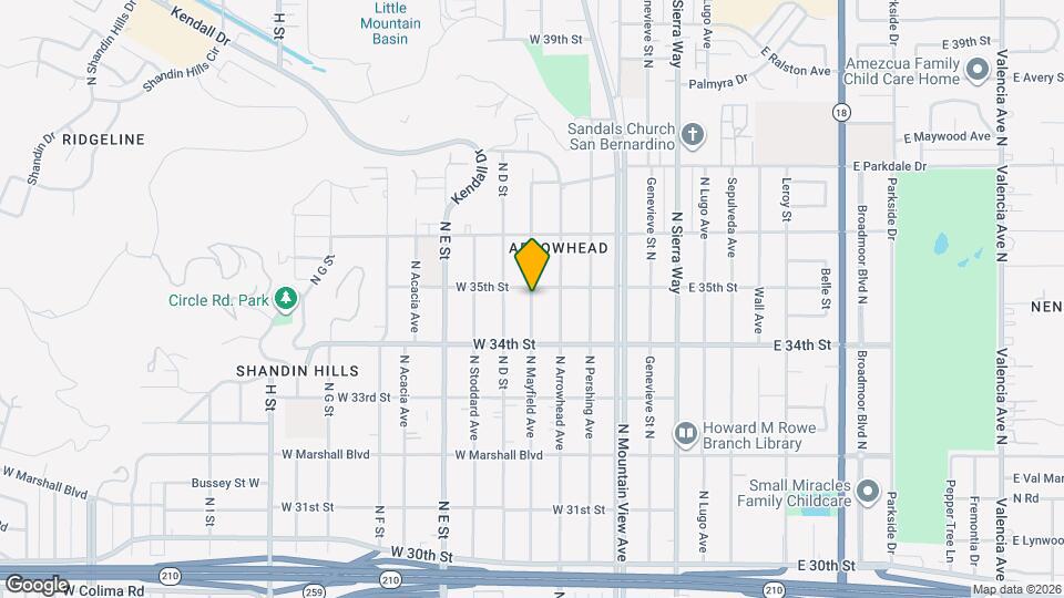 3483 N Mayfield Ave Map and Location Details