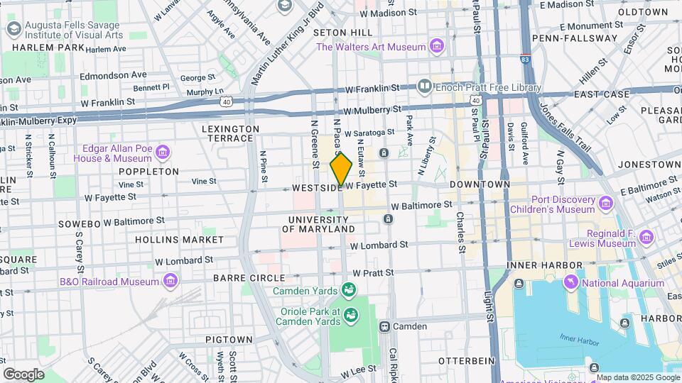 31 N Paca St Map and Location Details