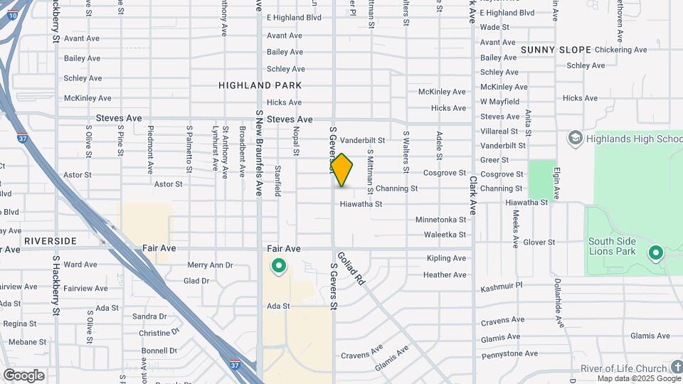 310 Channing Ave Map and Location Details