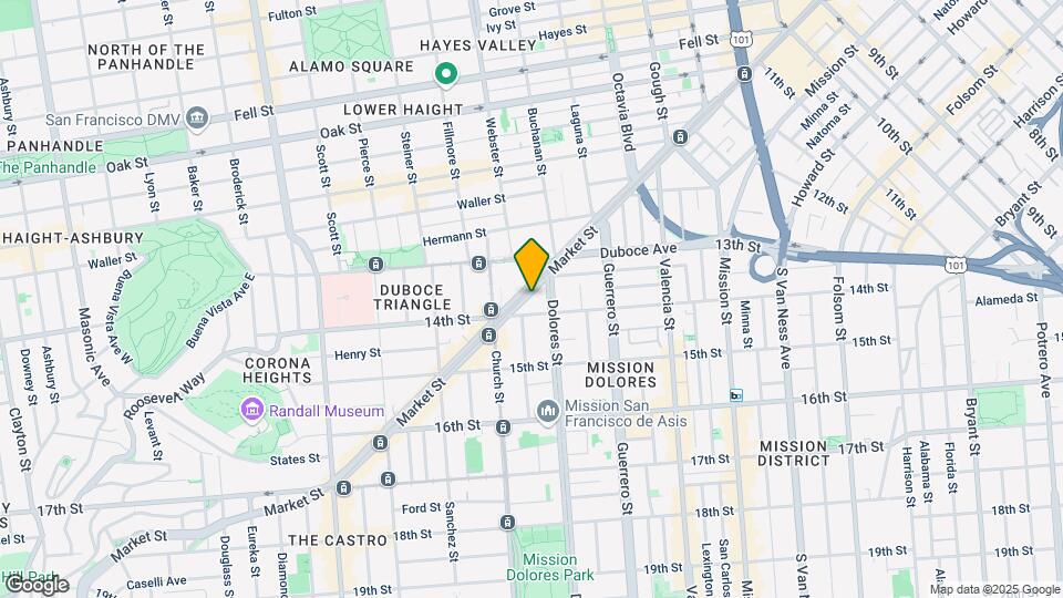 2027-2029 Market St Mapa y Detalles de la Ubicación
