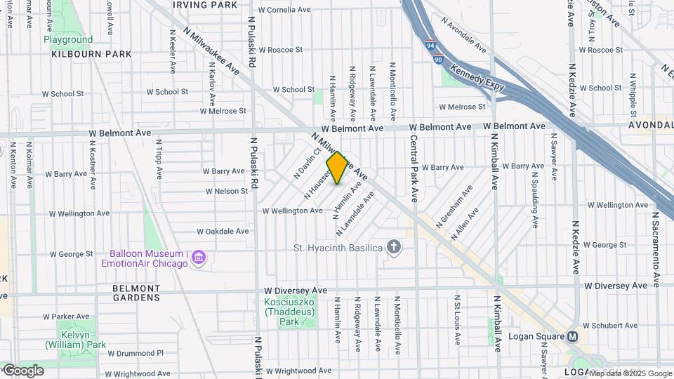 3049 N Avers Ave Map and Location Details