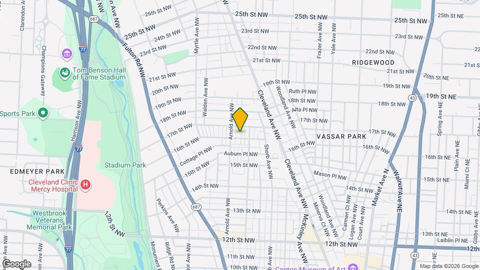 1121 16th St NW Map and Location Details