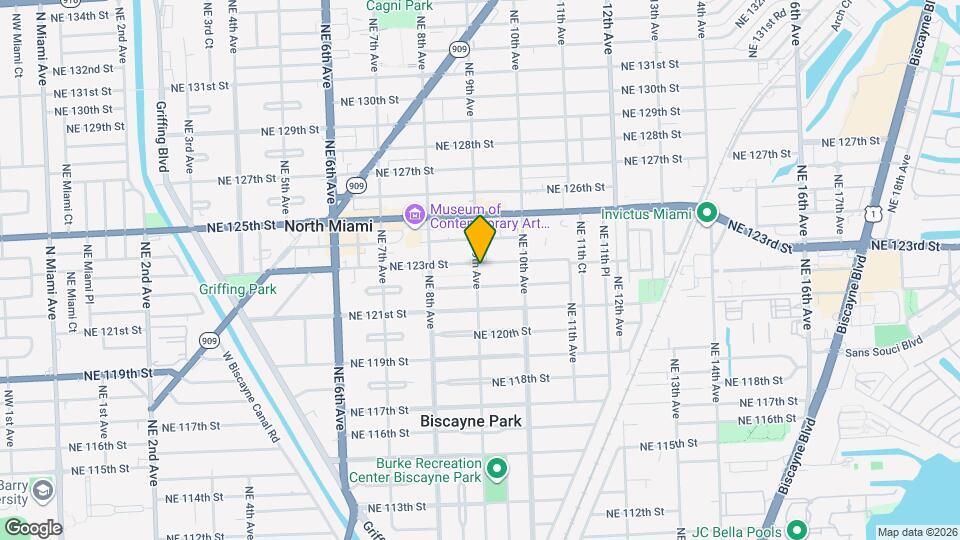 12245 NE 9th Ave Map and Location Details