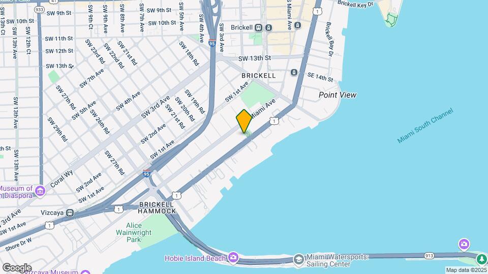 1834 Brickell Ave, Unit 33 Map and Location Details