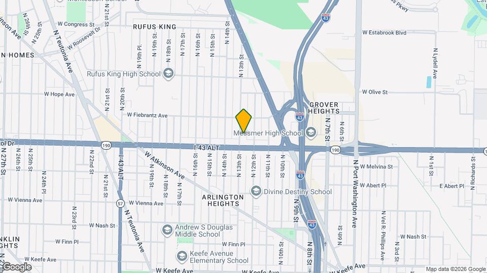 4028 N 13th St Map and Location Details