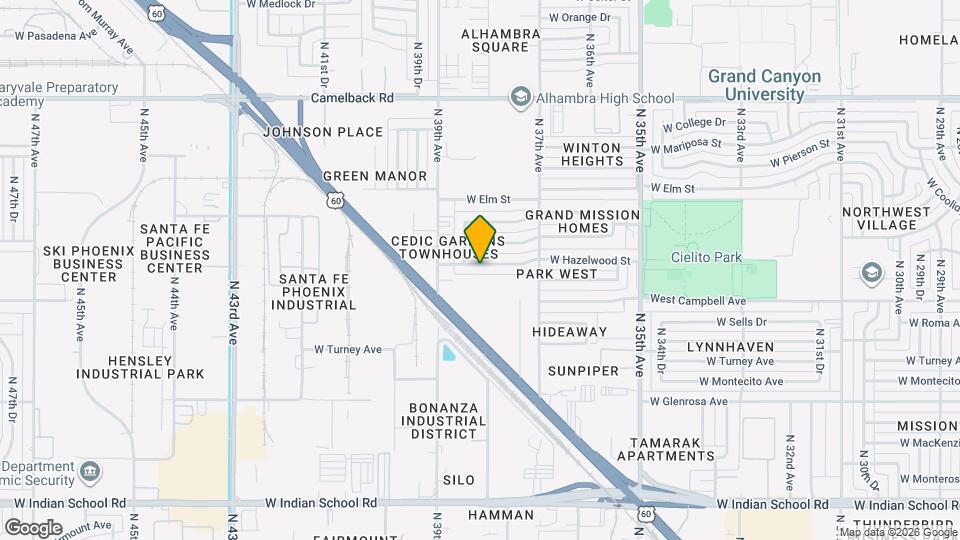 3807 W Hazelwood St Map and Location Details