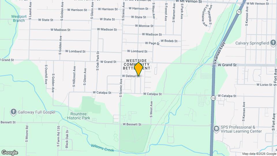 2550 W Delmar Map and Location Details