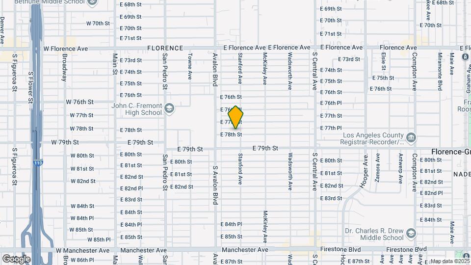645 E 78th St Map and Location Details